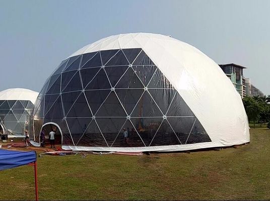 18M Wodoodporny namiot kopułowy anty-UV ze stalowymi rurami na imprezę
