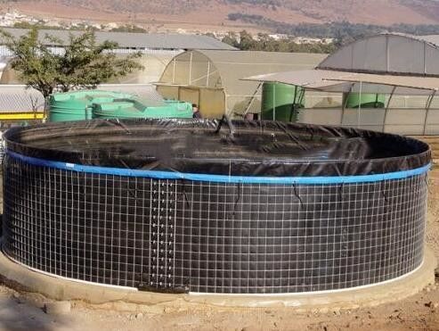 Zbiornik do hodowli ryb 20000L z PVC z pokrywką, elastyczny zbiornik z siatki drucianej z plandeki do rolnictwa