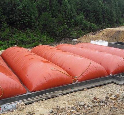 Plandeka powlekana PCV o grubości 1,5 mm 1000 ton Zbiornik na biogaz Zbiornik na metan Przenośny zbiornik magazynowy