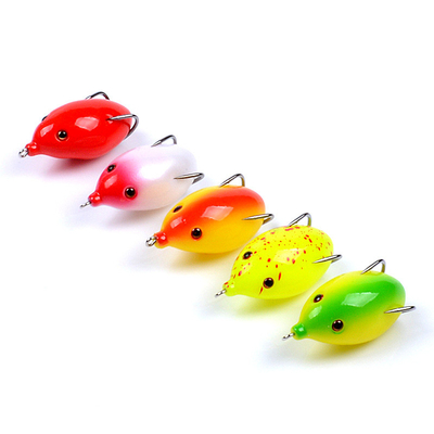 5 kolorów 5.50CM/12.20g Frog Lure Mullet Snakehead Fish Miękka przynęta Fishing Lure
