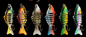 6 kolorów 10 CM / 16g Oczy 3D Plastikowa przynęta zanurzona Minnow Seven Multi Jointed Fishing Lure