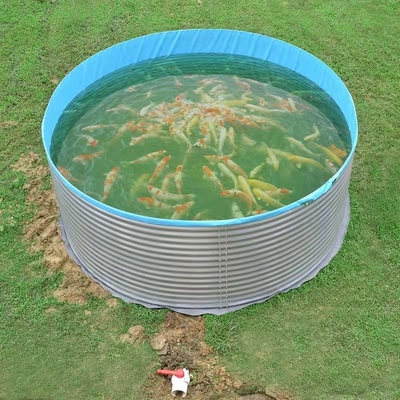 33912 litrów nad ziemią staw rybny z plandeką z ocynkowanym plastikowym zbiornikiem do hodowli ryb