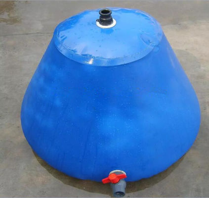 Okrągły, składany zbiornik na wodę deszczową 2000L z PVC do przeciwpożarowego wolnostojącego zbiornika na wodę