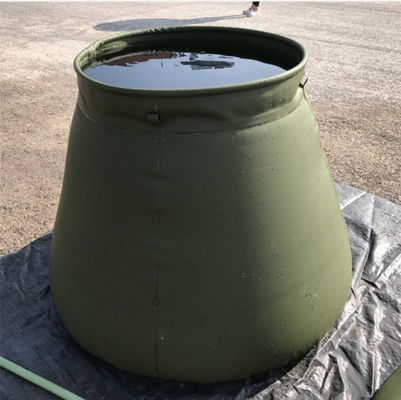 Wojskowy samostojący składany zbiornik na wodę deszczową z okrągłym blatem do gaszenia pożarów 2500L