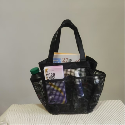Oddychająca torebka plażowa z siatką PVC Sport Tote Bag do aktywności na świeżym powietrzu