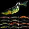 12 kolorów 12 CM / 20g 3D Eyes Plastikowa przynęta zanurzona Minnow Eight Multi Jointed Fishing Lure