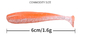 14 kolorów 6 CM/1.6g 20 sztuk/worek Mullet przynęta na ryby Dragonfly tonący PVC miękkie przynęty Fishing Lure