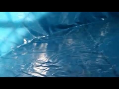 Zbiornik rybny z płótna PVC z siatką metalową