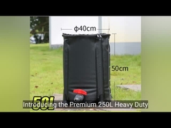 Szklarnia PVC, beczki z deszczem, składane plastikowe beczki wodne 150L, przenośne zbiorniki wody